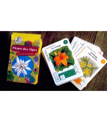 Jeu de cartes 10 familles Fleurs des Alpes