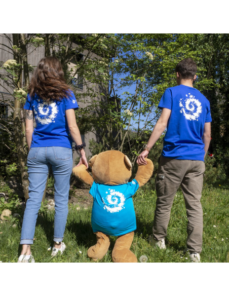 T-SHIRT BLEU CIEL SPIRALE ENFANT