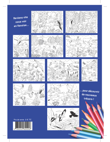 Carnet de coloriage du Parc national de la Vanoise