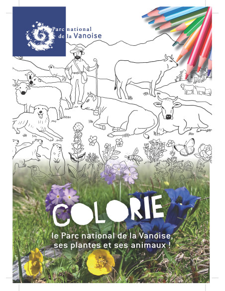 Carnet de coloriage du Parc national de la Vanoise