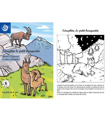 Séraphin le petit bouquetin, histoire à colorier et cahier d'activités