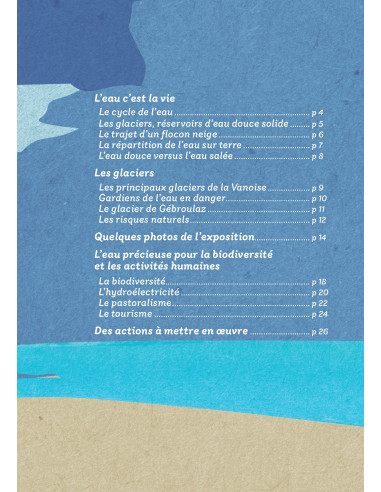 Livret Là Eau, les glaciers et l'eau