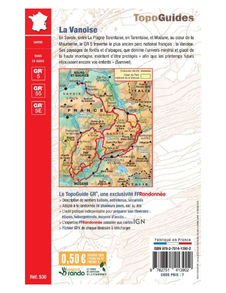 Topo Guide La Vanoise FFR (nouvelle édition)